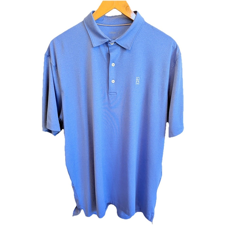 Johnnie-O Polo Golf Shirt Blue Golf Performance Top Men's Sz XL